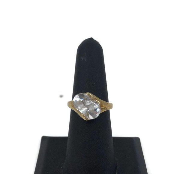Fancy Cut White Tourmaline 18K Gold Electroplated - Picture 4 of 9